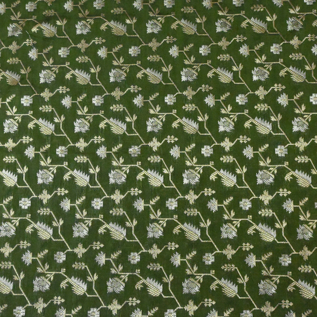 Silk Alfi Zari Brocade Fabric