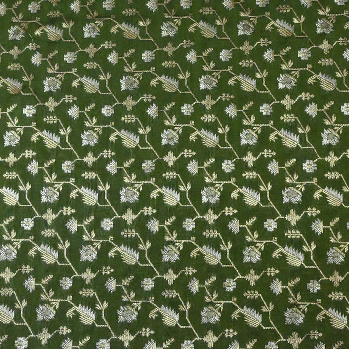 Silk Alfi Zari Brocade Fabric