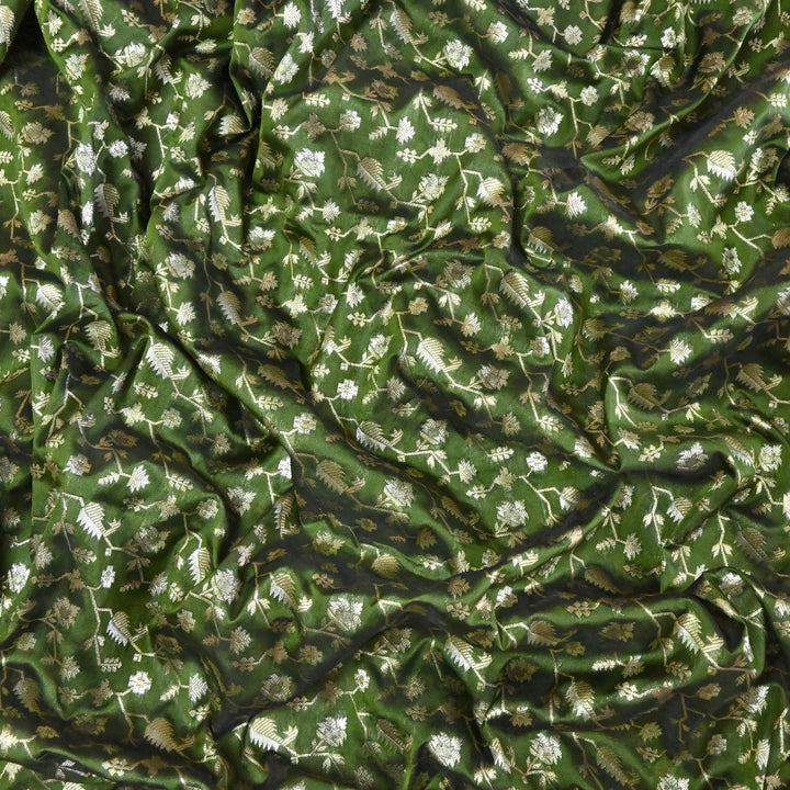 Silk Alfi Zari Brocade Fabric