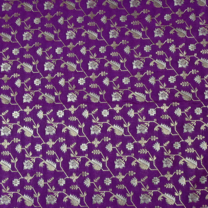 Silk Alfi Zari Brocade Fabric