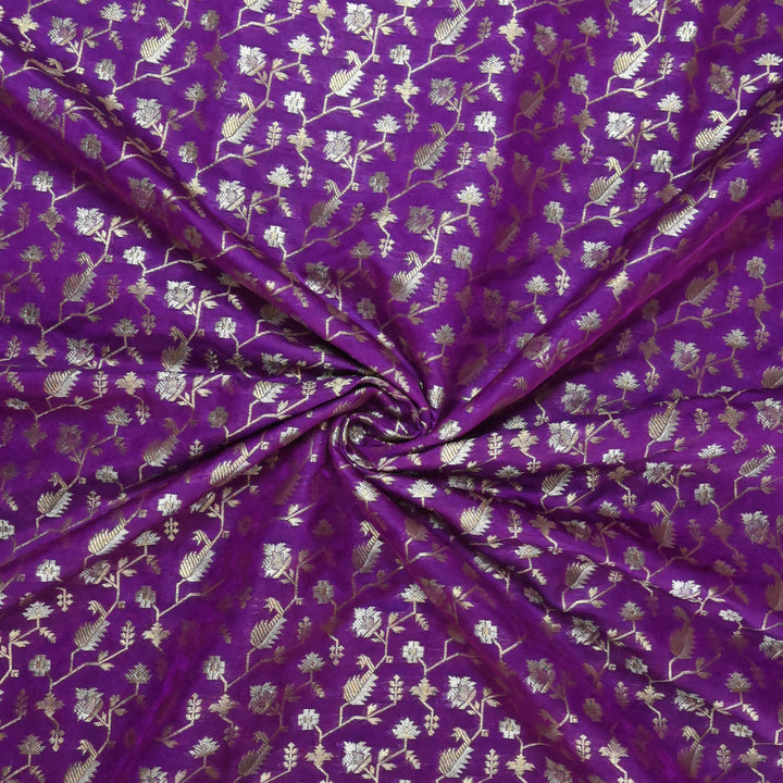Silk Alfi Zari Brocade Fabric
