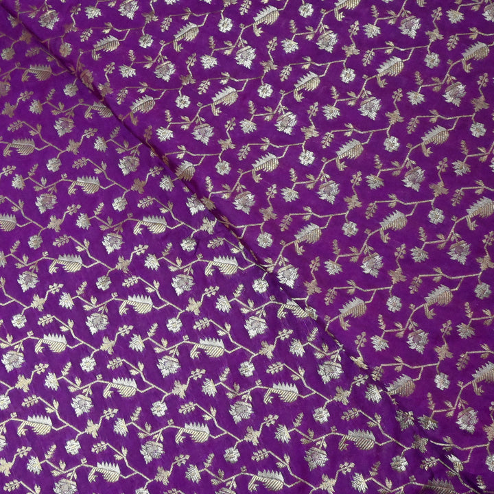 Silk Alfi Zari Brocade Fabric