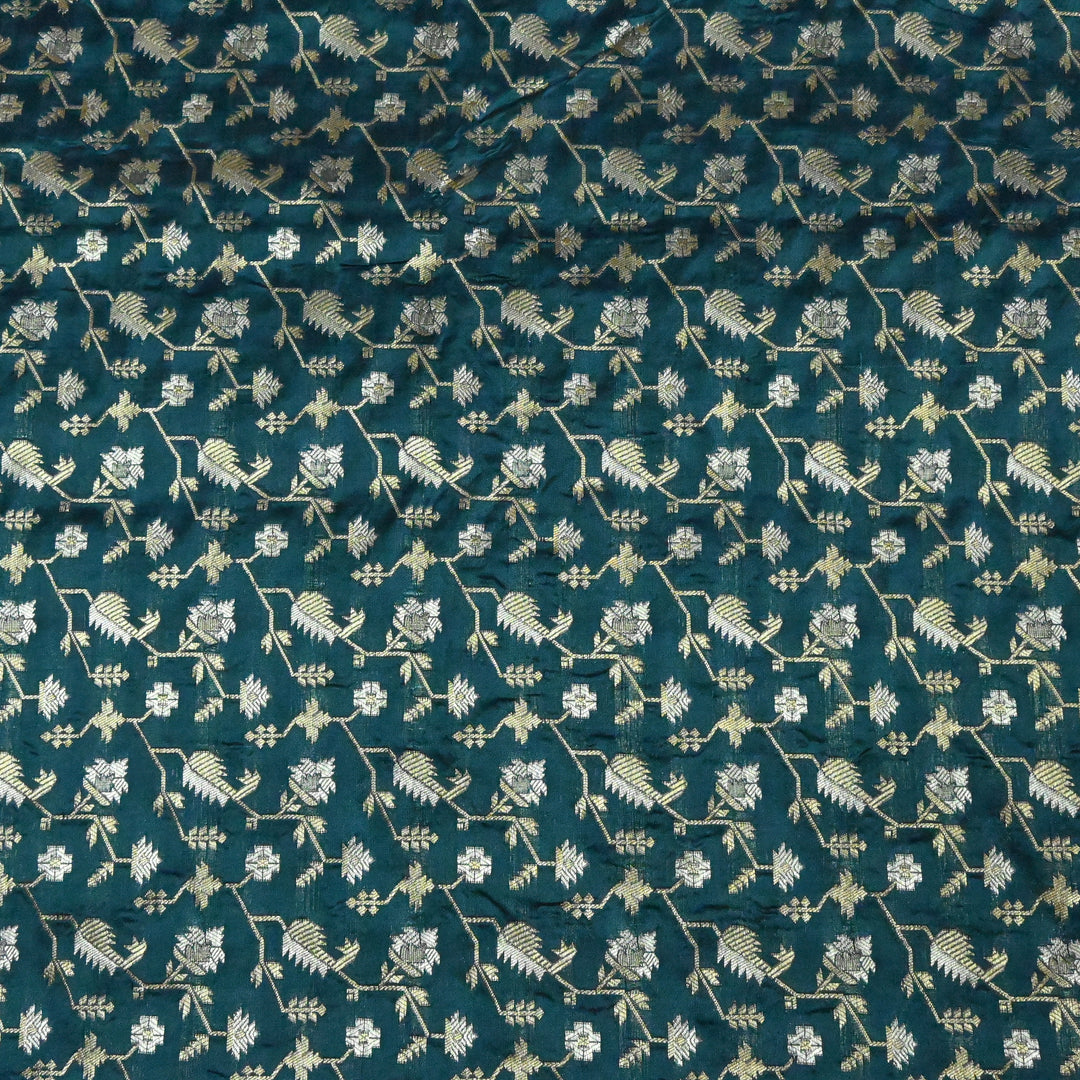 Silk Alfi Zari Brocade Fabric