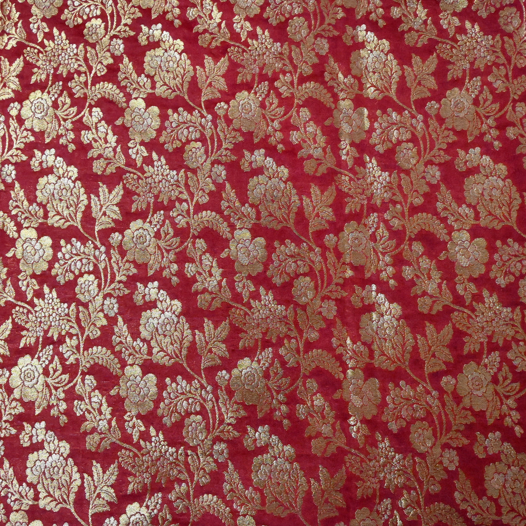 Silk Alfi Zari Brocade Fabric