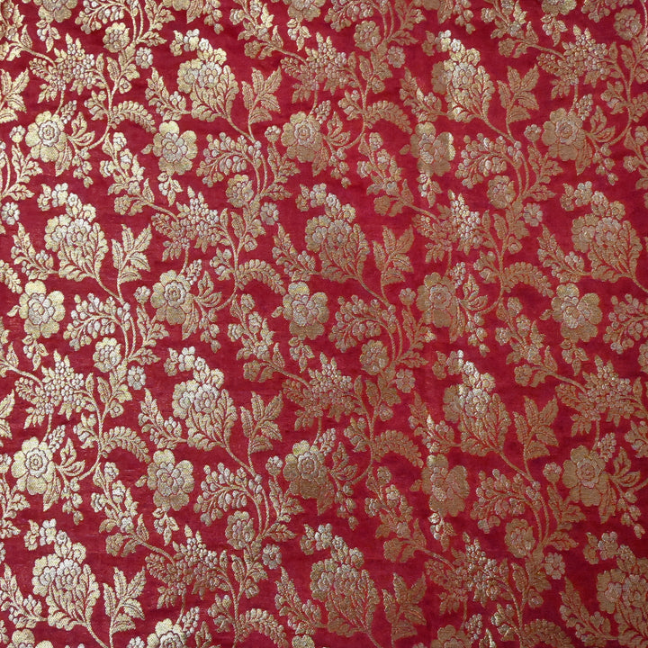 Silk Alfi Zari Brocade Fabric