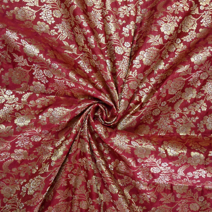 Silk Alfi Zari Brocade Fabric