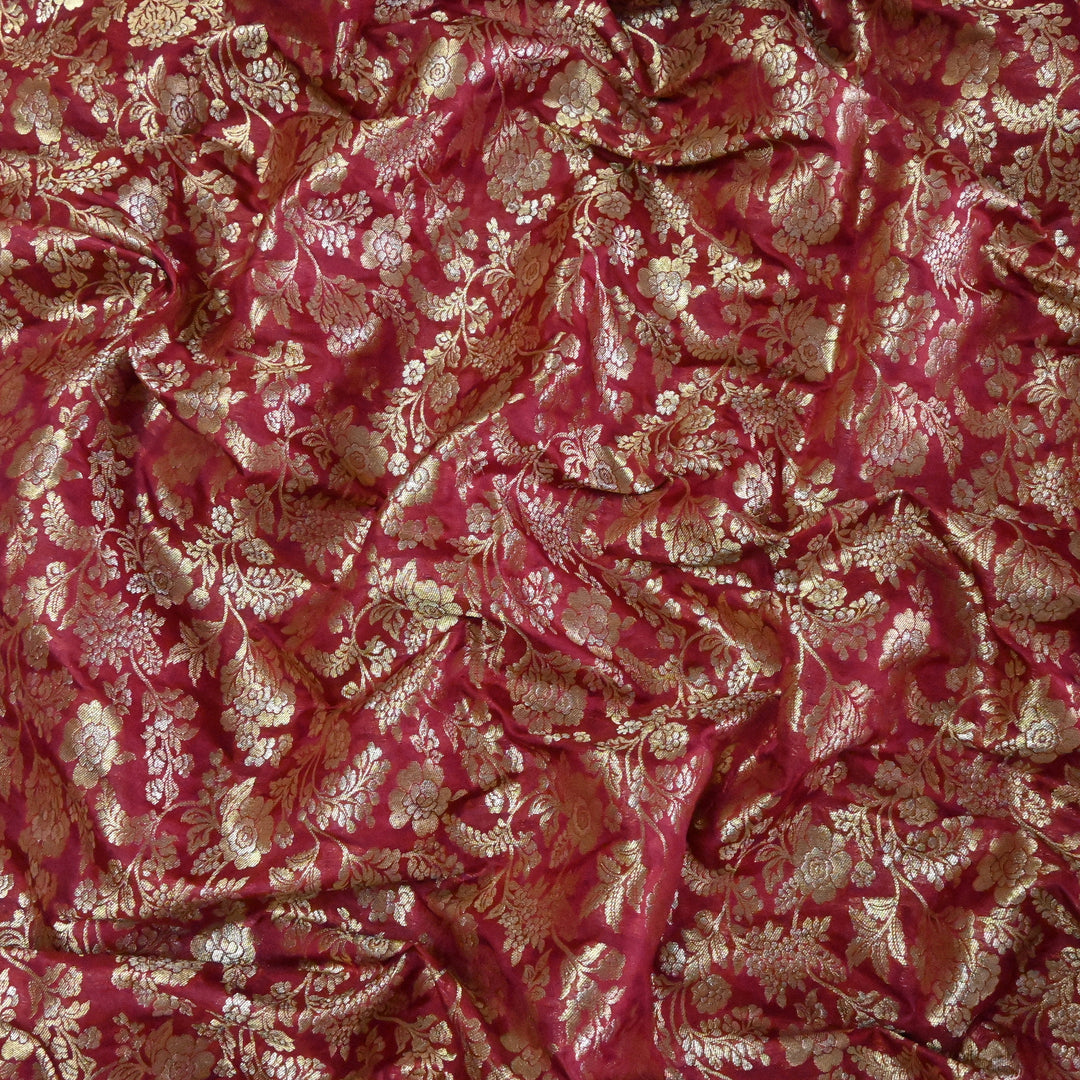 Silk Alfi Zari Brocade Fabric