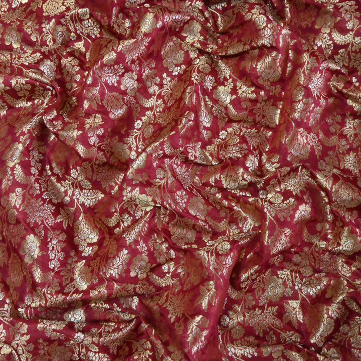 Silk Alfi Zari Brocade Fabric