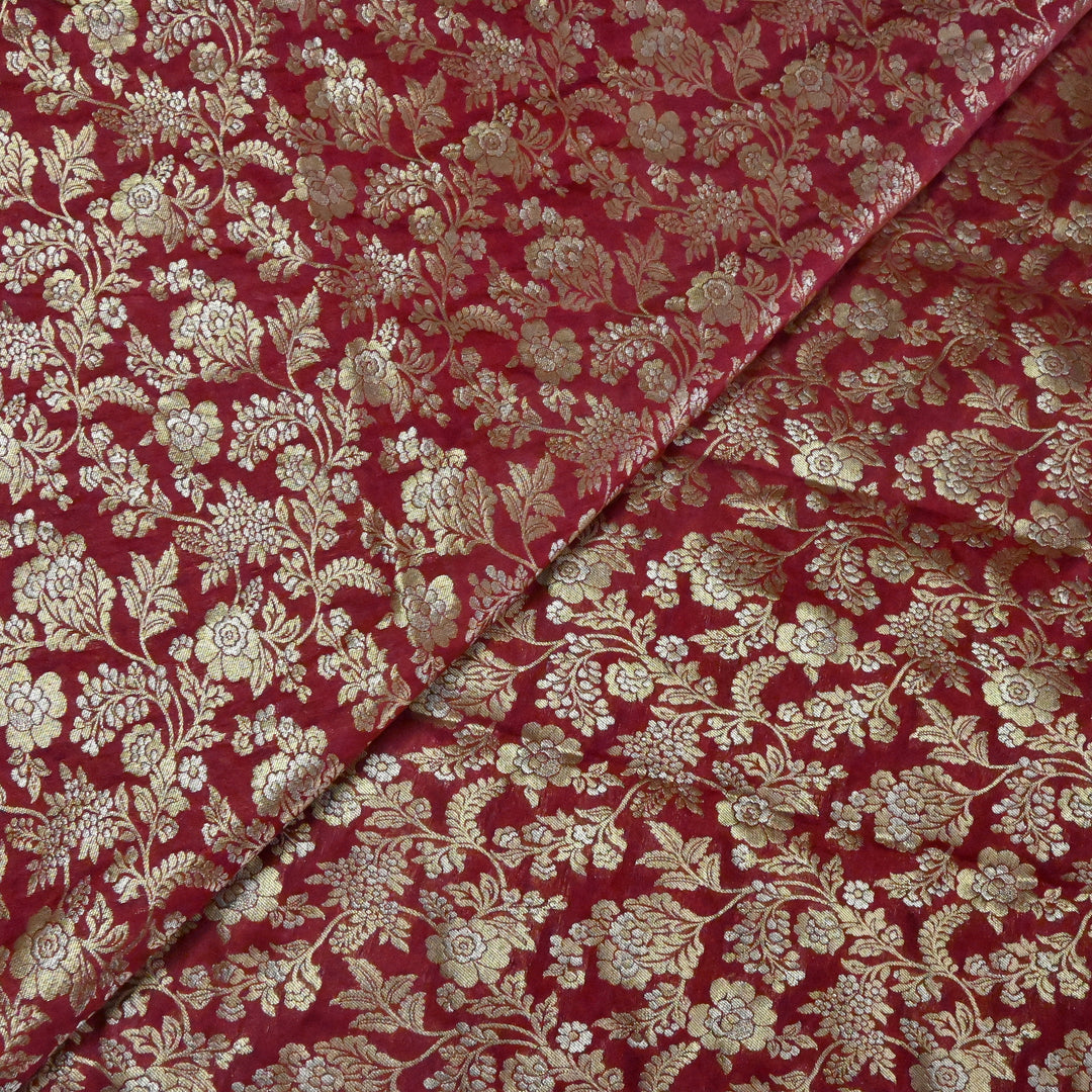 Silk Alfi Zari Brocade Fabric