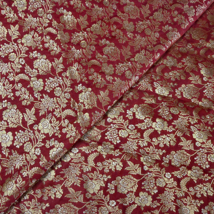 Silk Alfi Zari Brocade Fabric