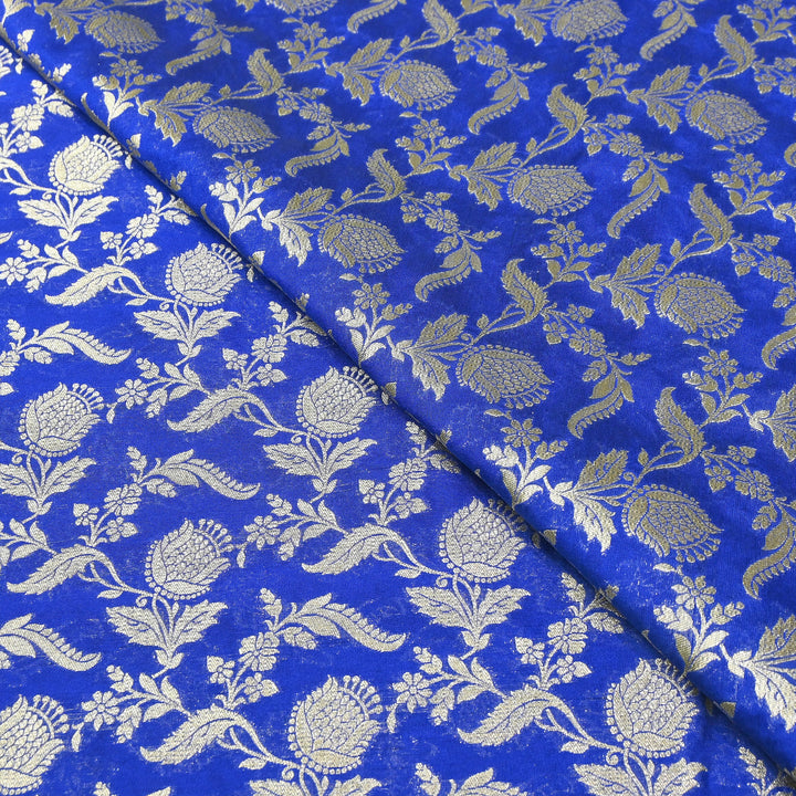 Premium Chanderi Paudi Brocade Jaal Fabric | Designer Fabric | 180000-16