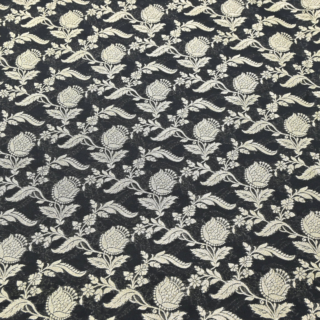 Premium Chanderi Paudi Brocade Jaal Fabric | Designer Fabric | 180000-18