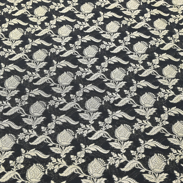 Premium Chanderi Paudi Brocade Jaal Fabric | Designer Fabric | 180000-18