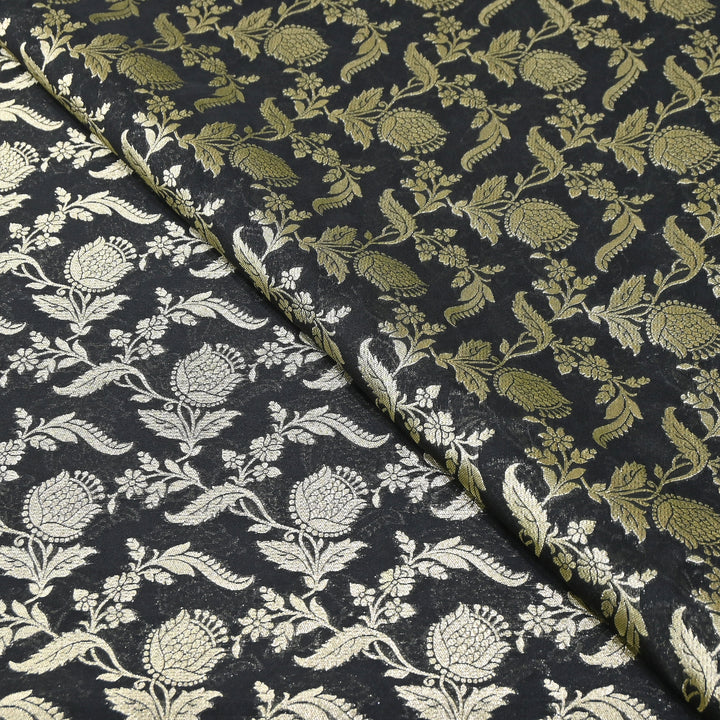 Premium Chanderi Paudi Brocade Jaal Fabric | Designer Fabric | 180000-18