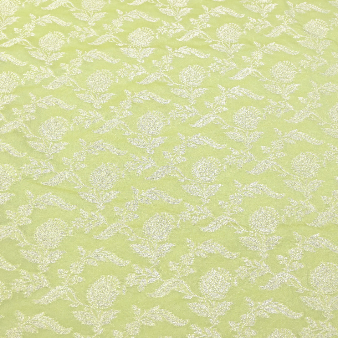 Premium Chanderi Paudi Brocade Jaal Fabric | Designer Fabric | 180000-19