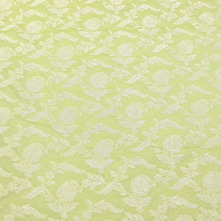 Premium Chanderi Paudi Brocade Jaal Fabric | Designer Fabric | 180000-19