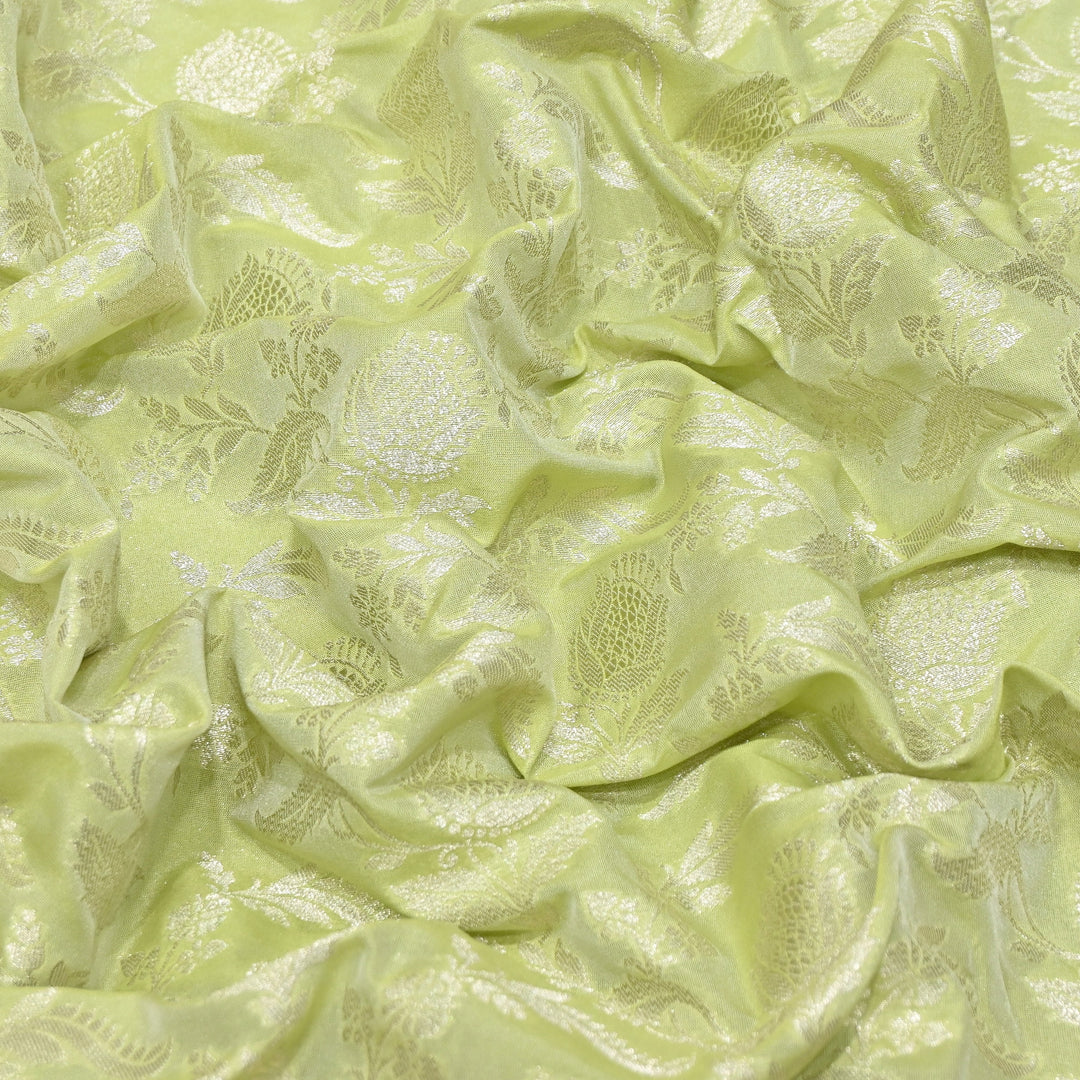 Premium Chanderi Paudi Brocade Jaal Fabric | Designer Fabric | 180000-19