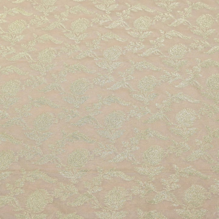 Premium Chanderi Paudi Brocade Jaal Fabric | Designer Fabric | 180000-15
