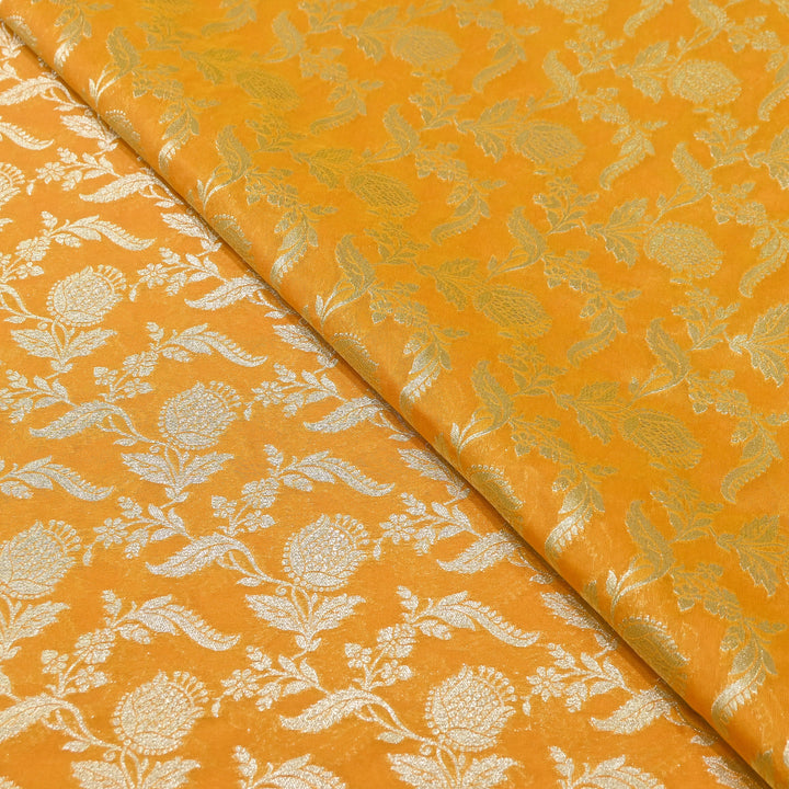 Premium Chanderi Paudi Brocade Jaal Fabric | Designer Fabric | 180000-20