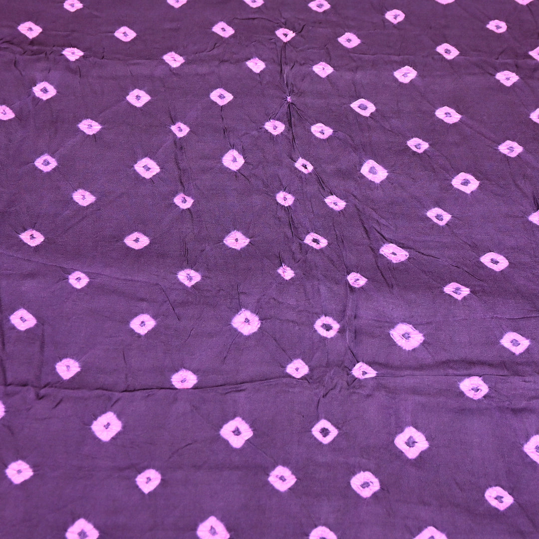 Luxurious Bemberg Satin Base With Beautiful Digital Bandhani Print Fabric - GT00001-A3