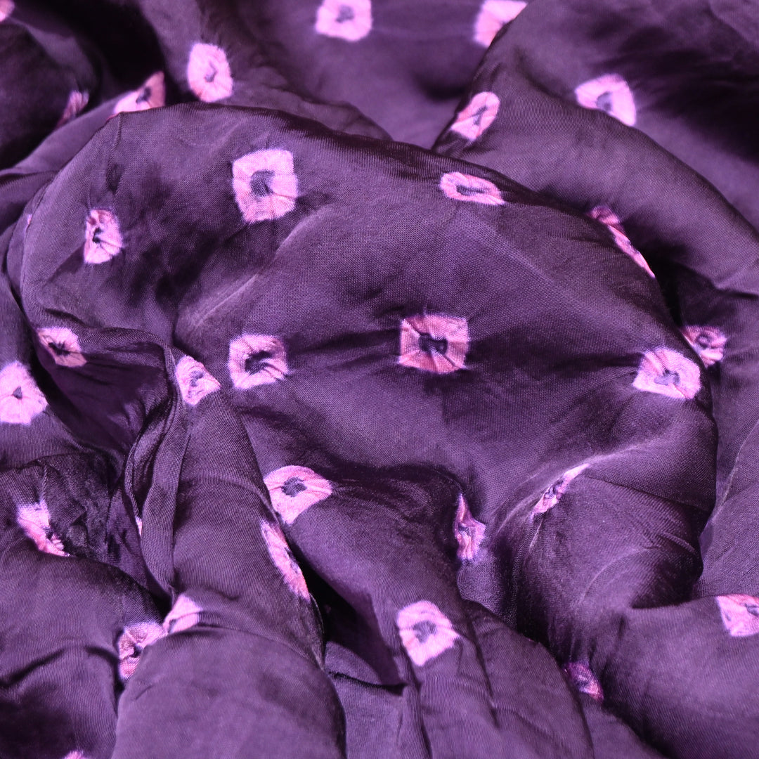 Luxurious Bemberg Satin Base With Beautiful Digital Bandhani Print Fabric - GT00001-A3