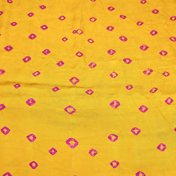 Luxurious Bemberg Satin Base With Beautiful Digital Bandhani Print Fabric - GT00001-A11