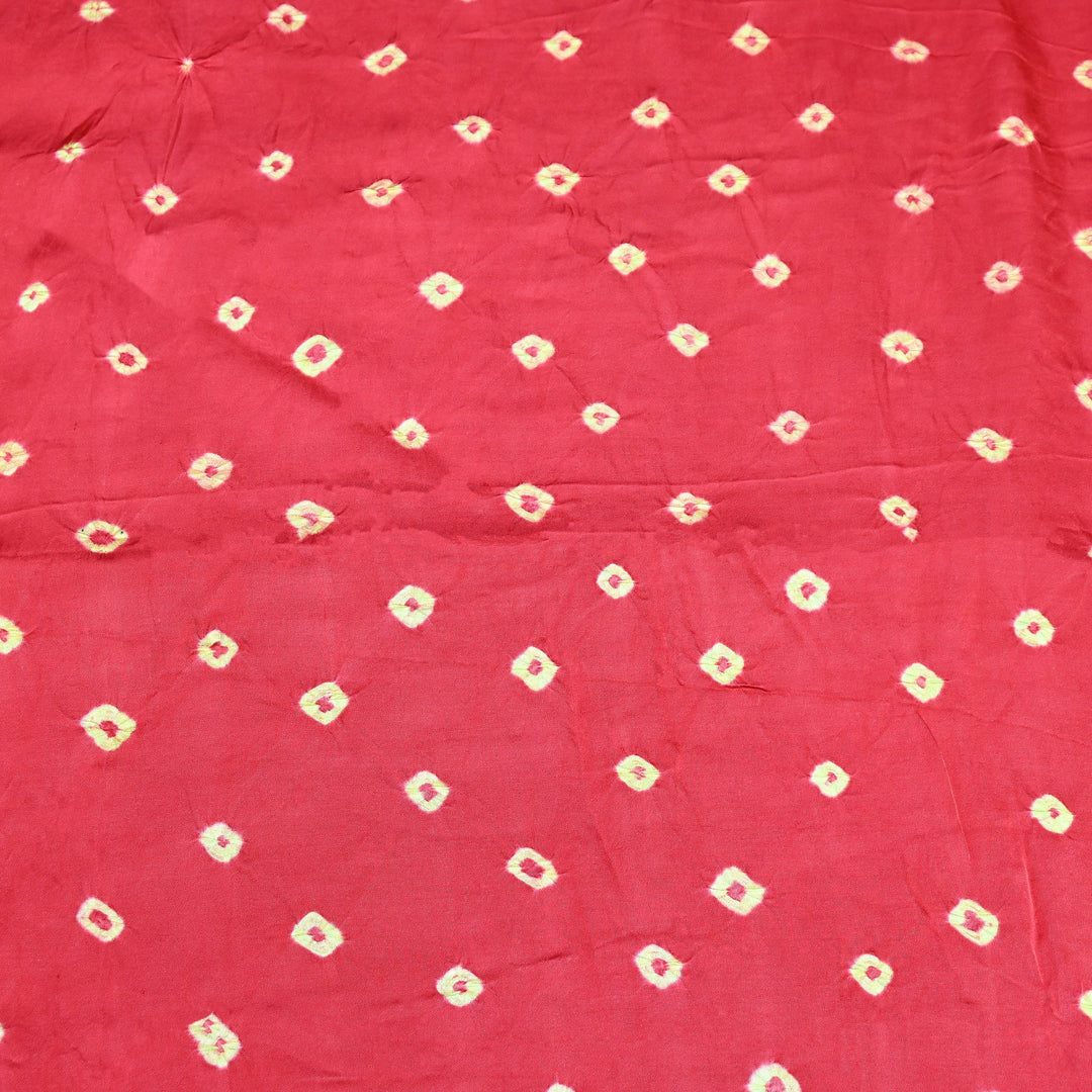 Luxurious Bemberg Satin Base With Beautiful Digital Bandhani Print Fabric - GT00001-A12