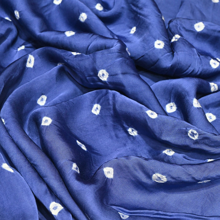 Luxurious Bemberg Satin Base With Beautiful Digital Bandhani Print Fabric - GT00001-A14