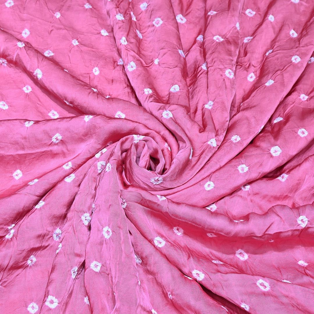 Luxurious Bemberg Satin Base With Beautiful Digital Bandhani Print Fabric - GT00001-A13
