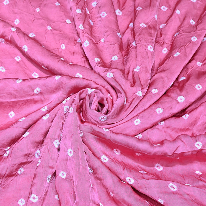 Luxurious Bemberg Satin Base With Beautiful Digital Bandhani Print Fabric - GT00001-A13