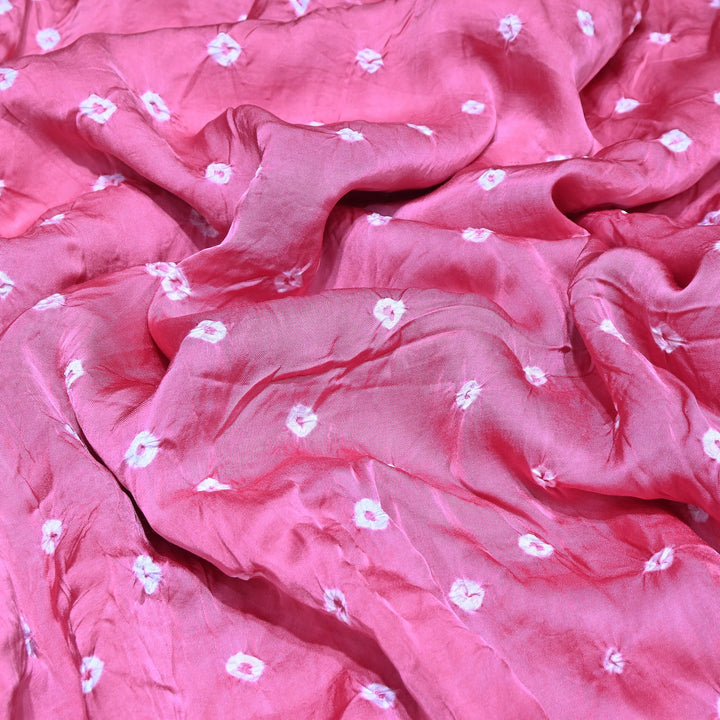 Luxurious Bemberg Satin Base With Beautiful Digital Bandhani Print Fabric - GT00001-A13