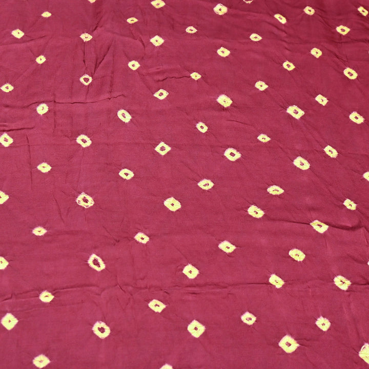 Luxurious Bemberg Satin Base With Beautiful Digital Bandhani Print Fabric - GT00001-A15