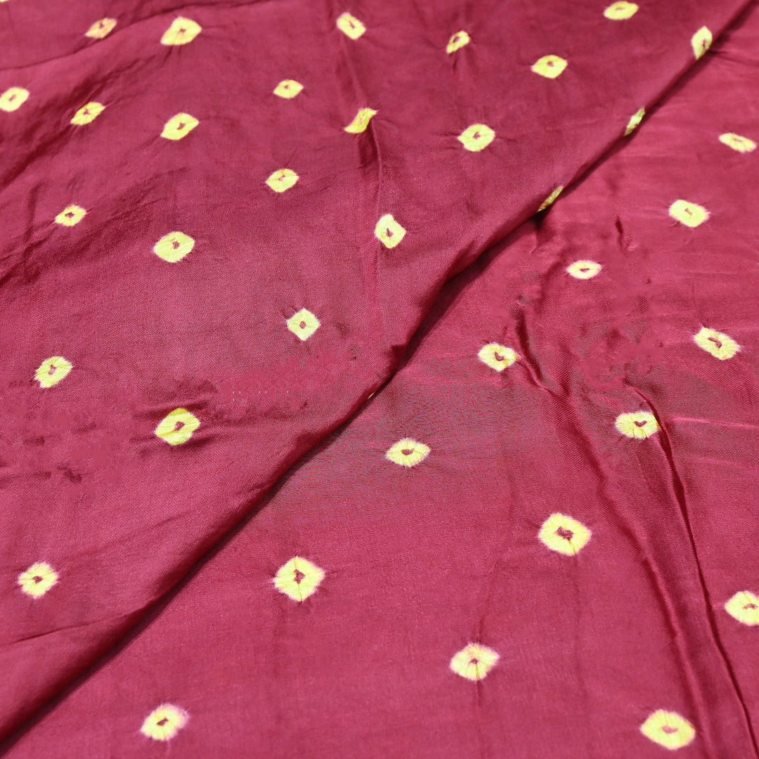 Luxurious Bemberg Satin Base With Beautiful Digital Bandhani Print Fabric - GT00001-A15