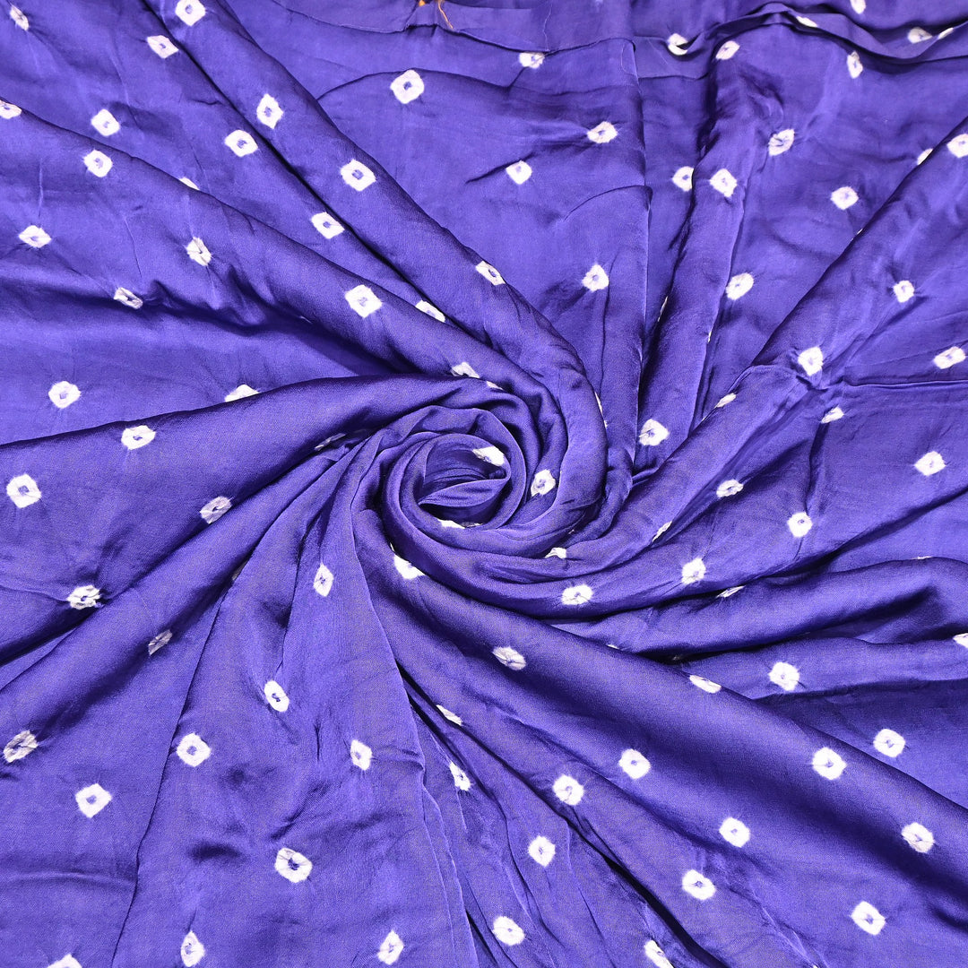Luxurious Bemberg Satin Base With Beautiful Digital Bandhani Print Fabric - GT00001-A10