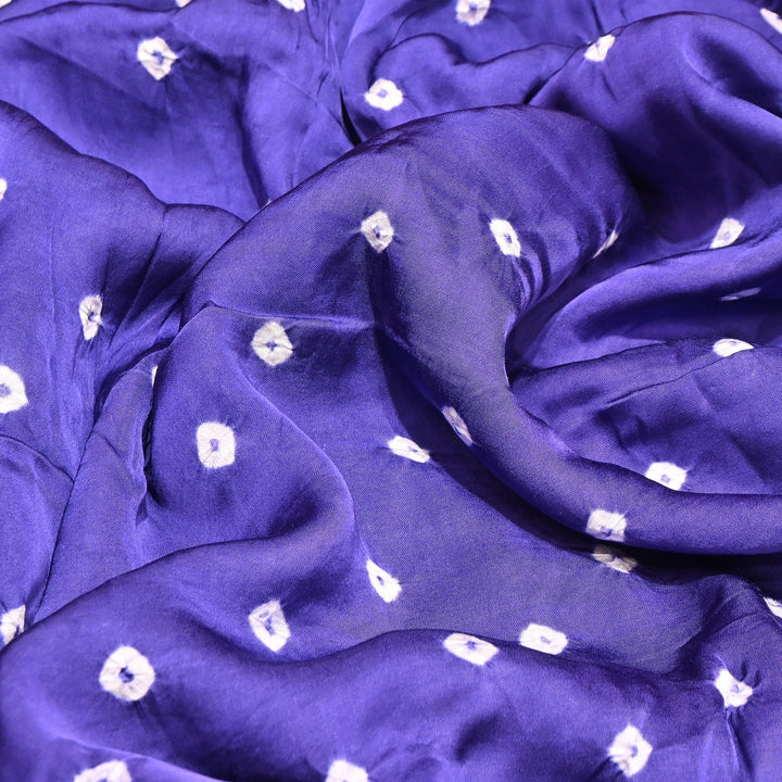 Luxurious Bemberg Satin Base With Beautiful Digital Bandhani Print Fabric - GT00001-A10
