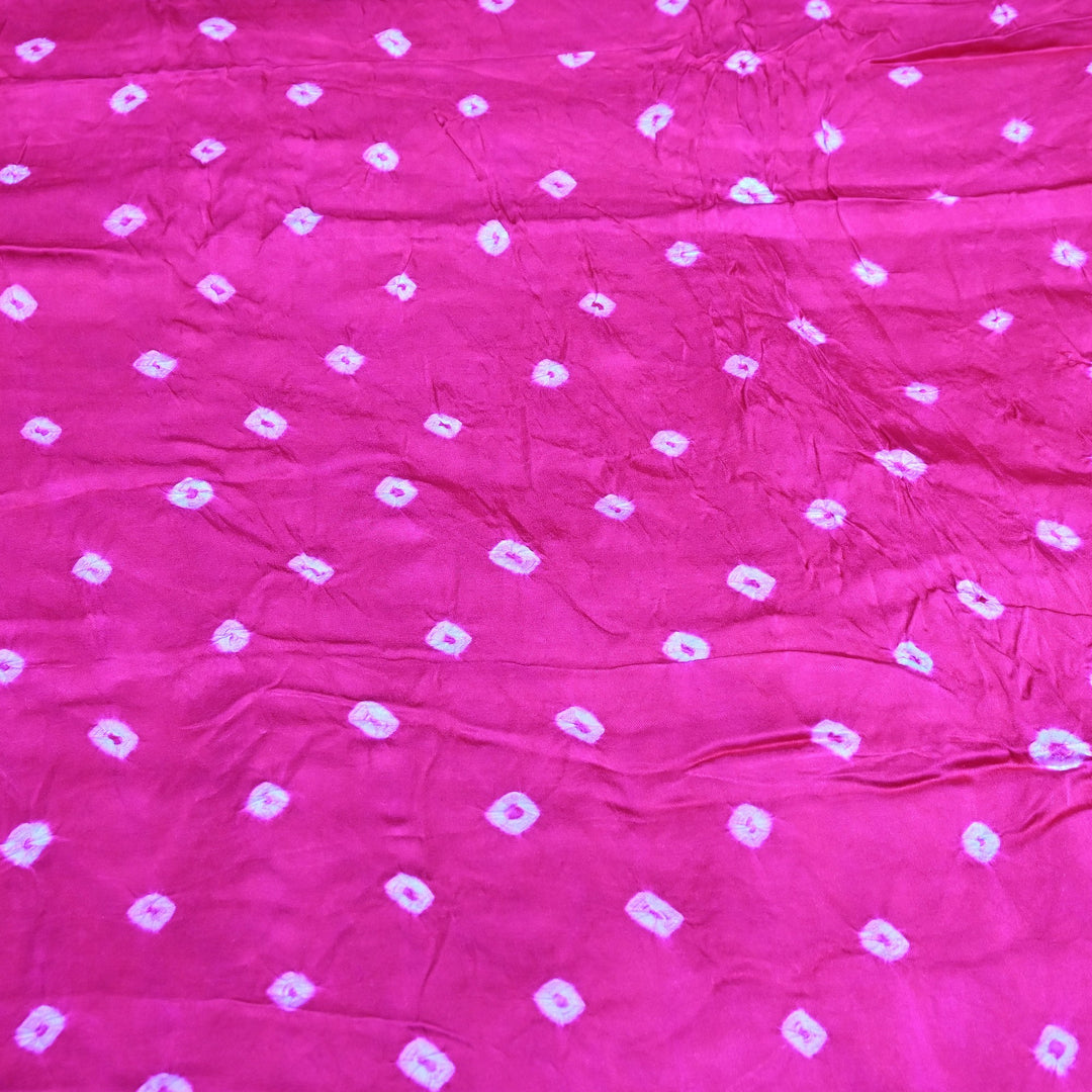 Luxurious Bemberg Satin Base With Beautiful Digital Bandhani Print Fabric - GT00001-A9