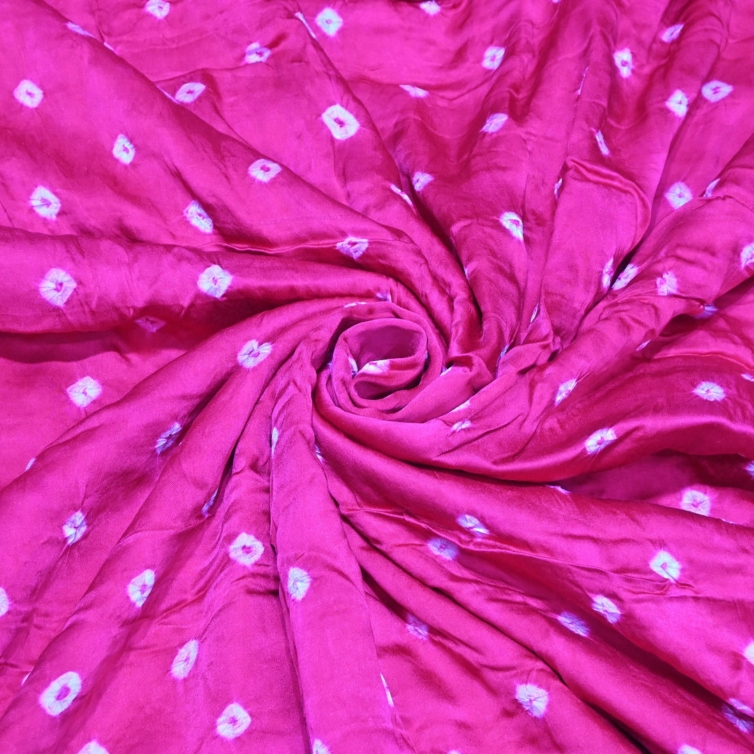 Luxurious Bemberg Satin Base With Beautiful Digital Bandhani Print Fabric - GT00001-A9