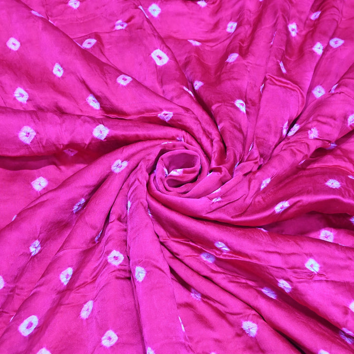 Luxurious Bemberg Satin Base With Beautiful Digital Bandhani Print Fabric - GT00001-A9