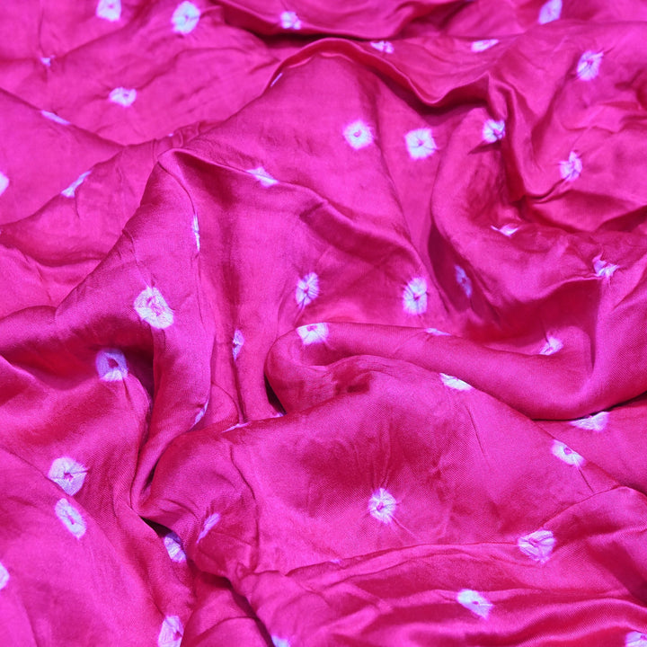 Luxurious Bemberg Satin Base With Beautiful Digital Bandhani Print Fabric - GT00001-A9