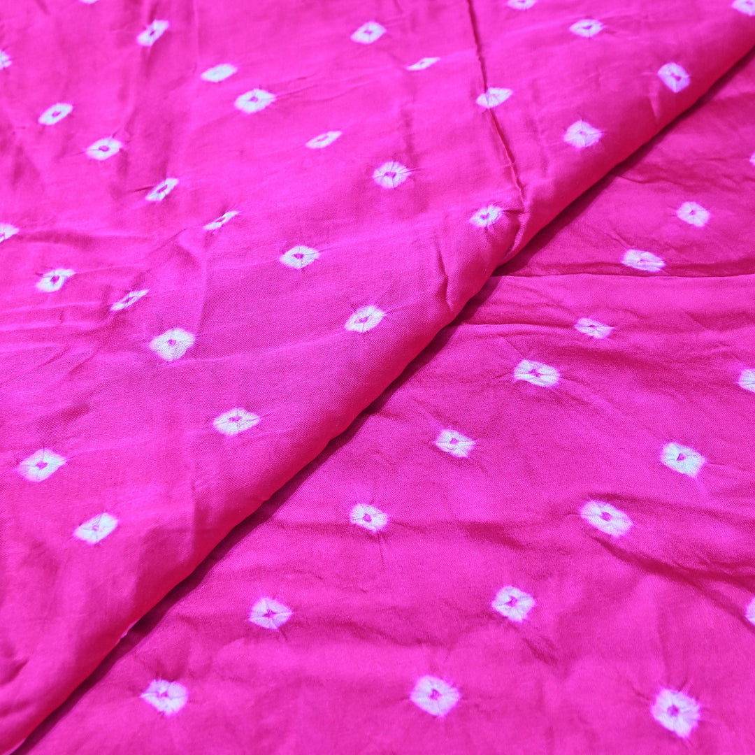 Luxurious Bemberg Satin Base With Beautiful Digital Bandhani Print Fabric - GT00001-A9