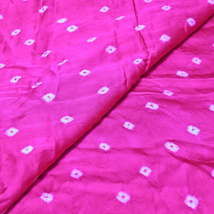 Luxurious Bemberg Satin Base With Beautiful Digital Bandhani Print Fabric - GT00001-A9