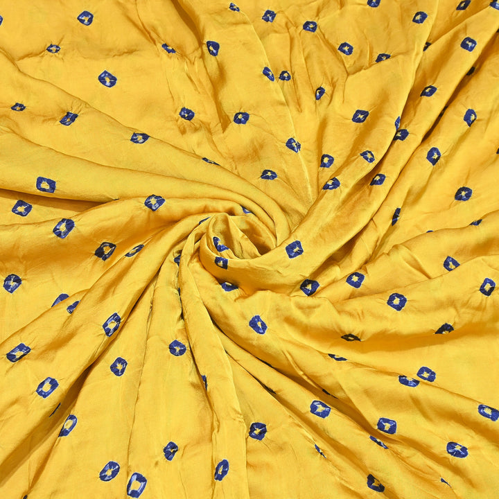 Luxurious Bemberg Satin Base With Beautiful Digital Bandhani Print Fabric - GT00001-A8