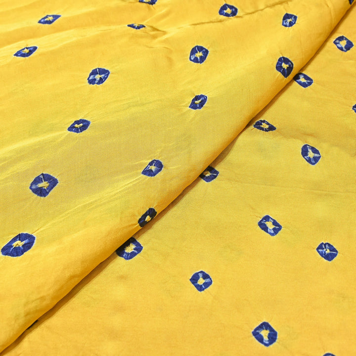 Luxurious Bemberg Satin Base With Beautiful Digital Bandhani Print Fabric - GT00001-A8