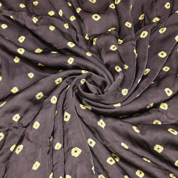 Luxurious Bemberg Satin Base With Beautiful Digital Bandhani Print Fabric - GT00001-A7