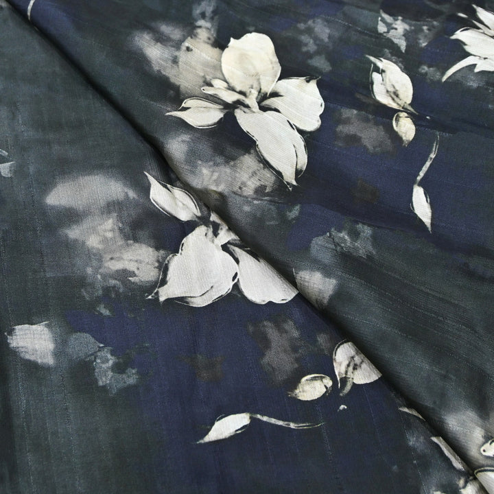 Dupion Silk Digital Print Fabric – Luxury Designer Silk Print Fabric CH1225-2
