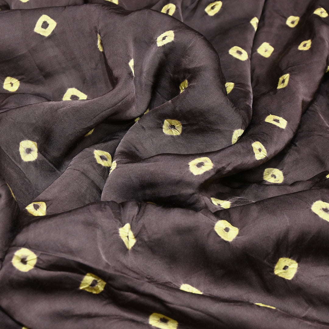 Luxurious Bemberg Satin Base With Beautiful Digital Bandhani Print Fabric - GT00001-A7
