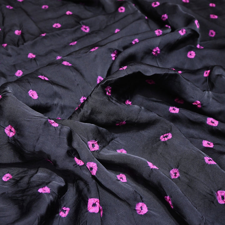 Luxurious Bemberg Satin Base With Beautiful Digital Bandhani Print Fabric - GT00001-A6