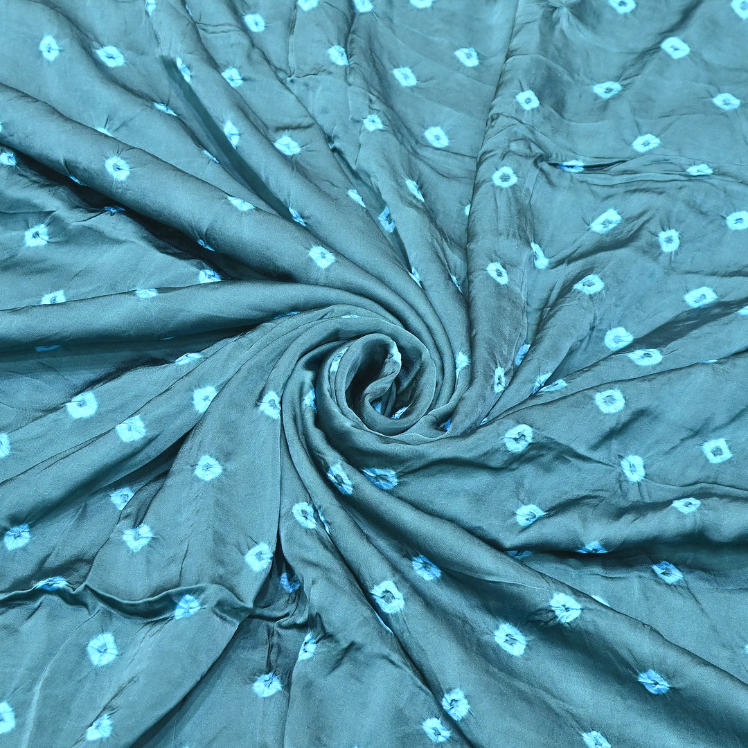 Luxurious Bemberg Satin Base With Beautiful Digital Bandhani Print Fabric - GT00001-A5