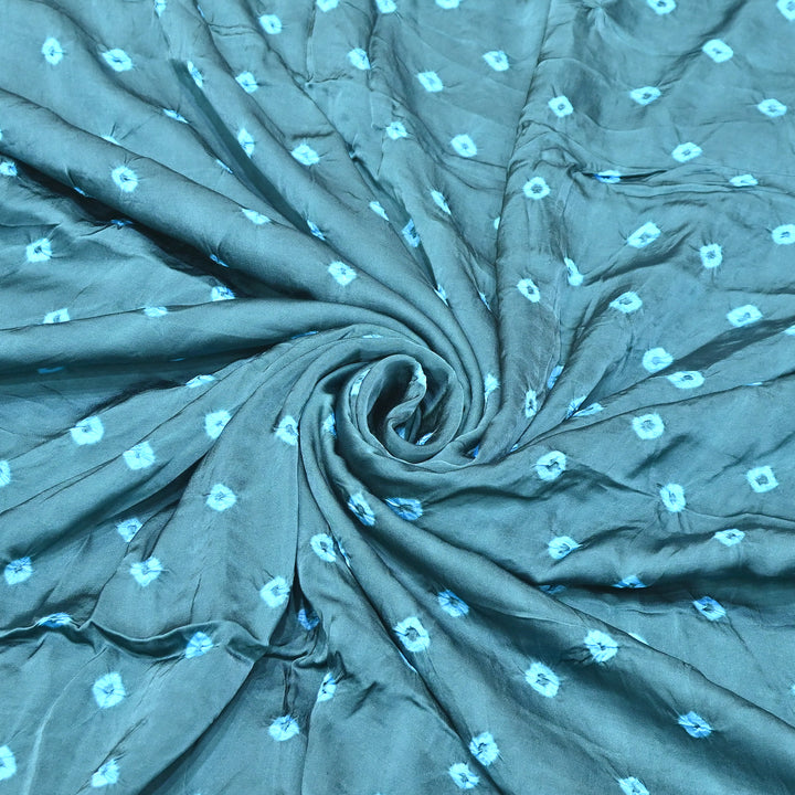 Luxurious Bemberg Satin Base With Beautiful Digital Bandhani Print Fabric - GT00001-A5