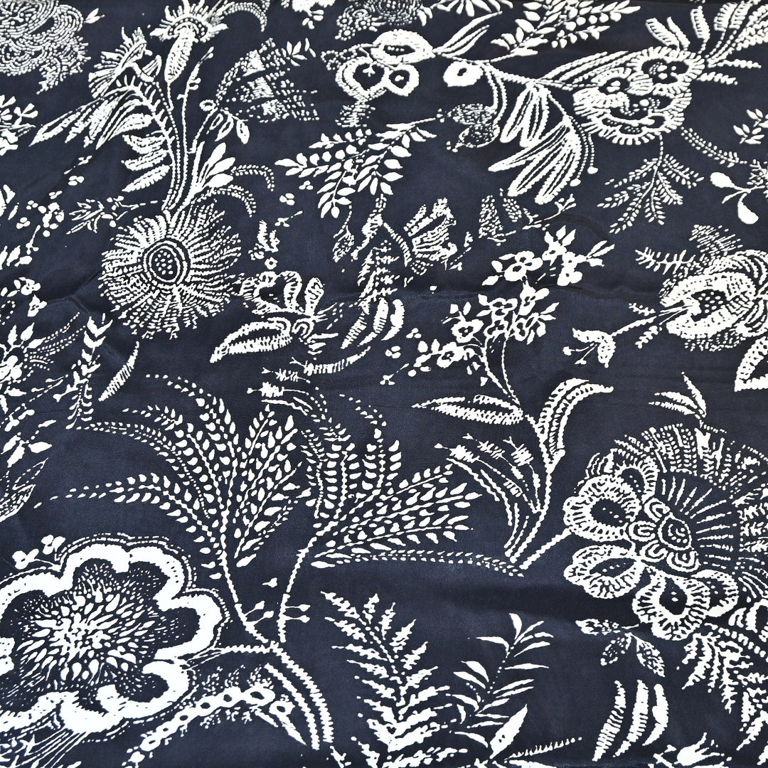 Dupion Silk Digital Print Fabric – Luxury Designer Silk Print Fabric CH1225-4